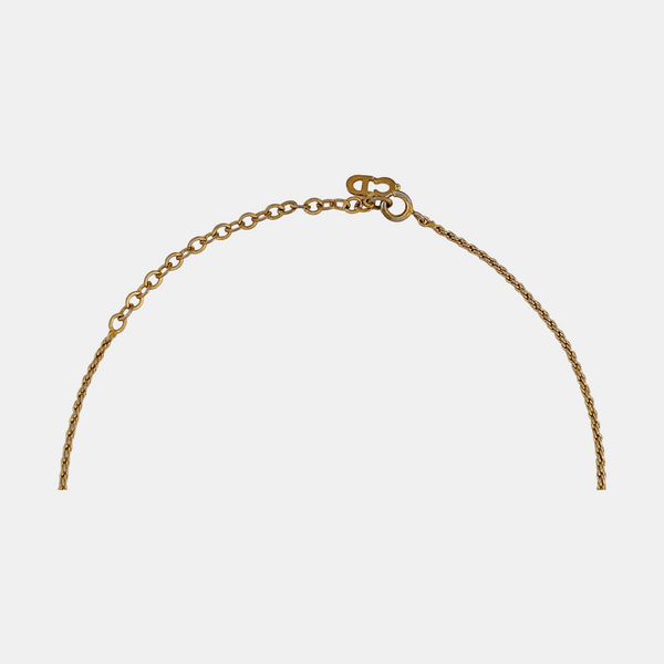 Twist Round Metal Gold Necklace