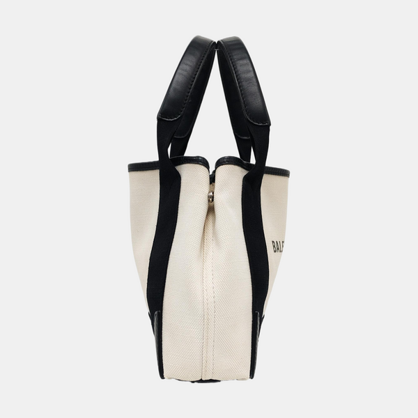 Navy Mini Canvas White