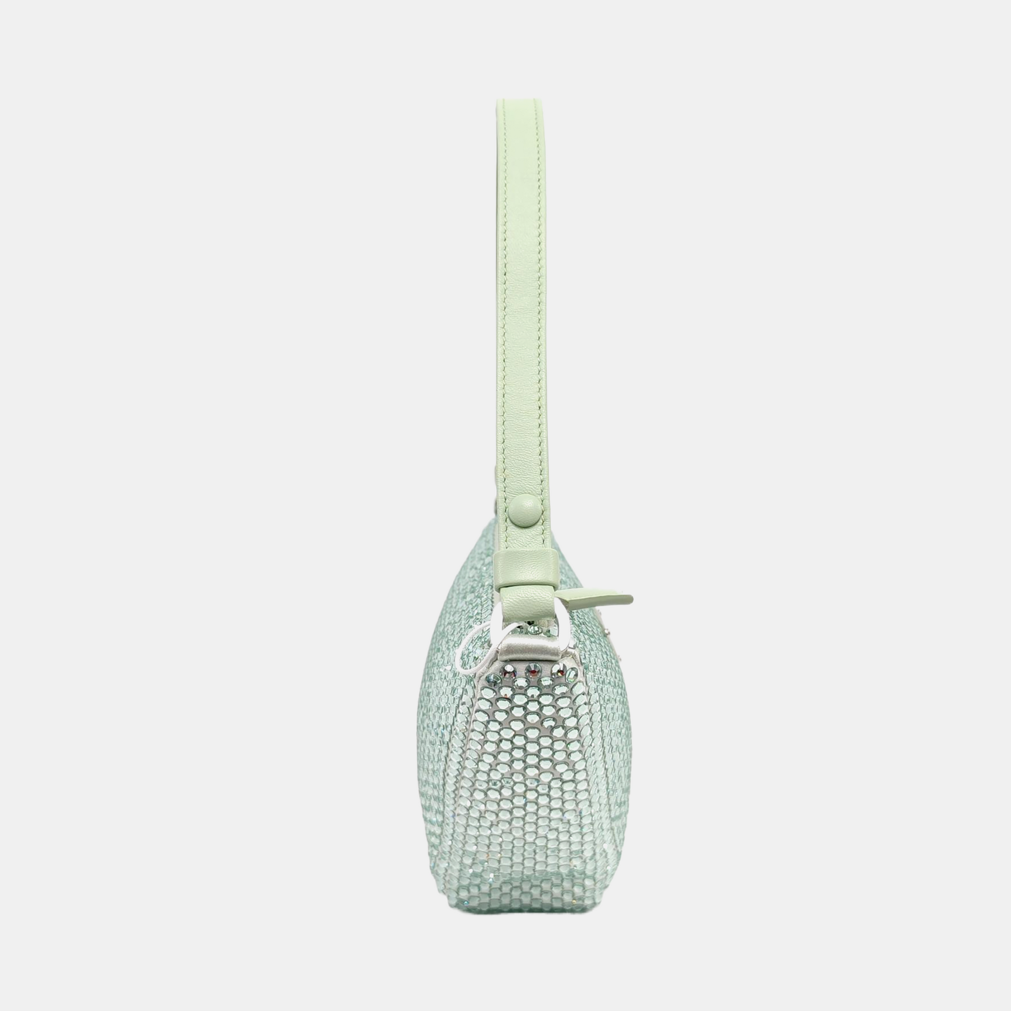 Satin Shoulder Bag Green