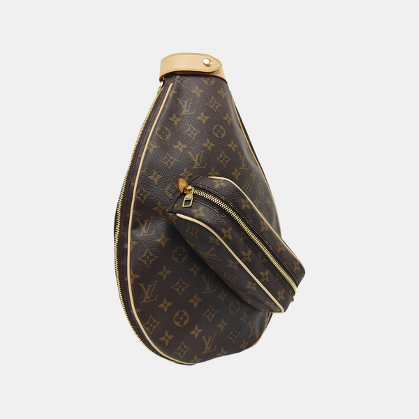 TENNIS RACKET COVER Monogram Coated Canvas Brown