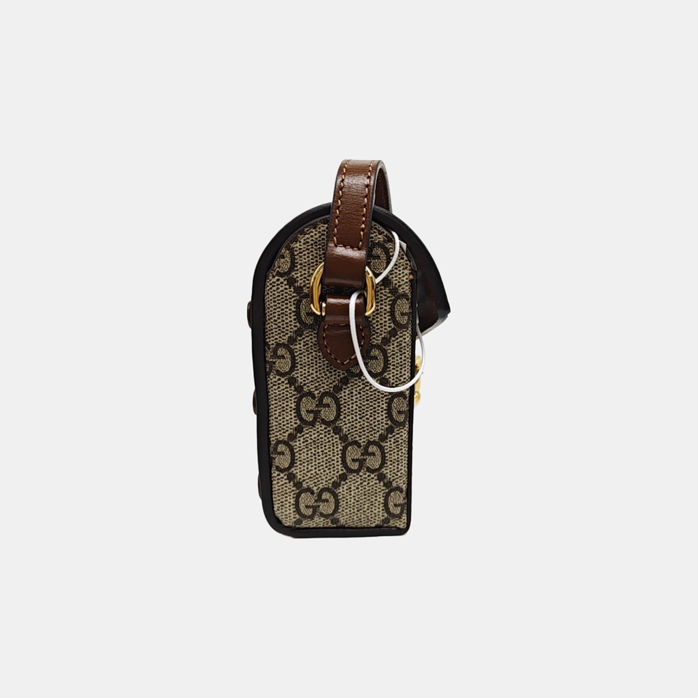Horsebit 1955 Mini Monogram Coated Canvas Beige