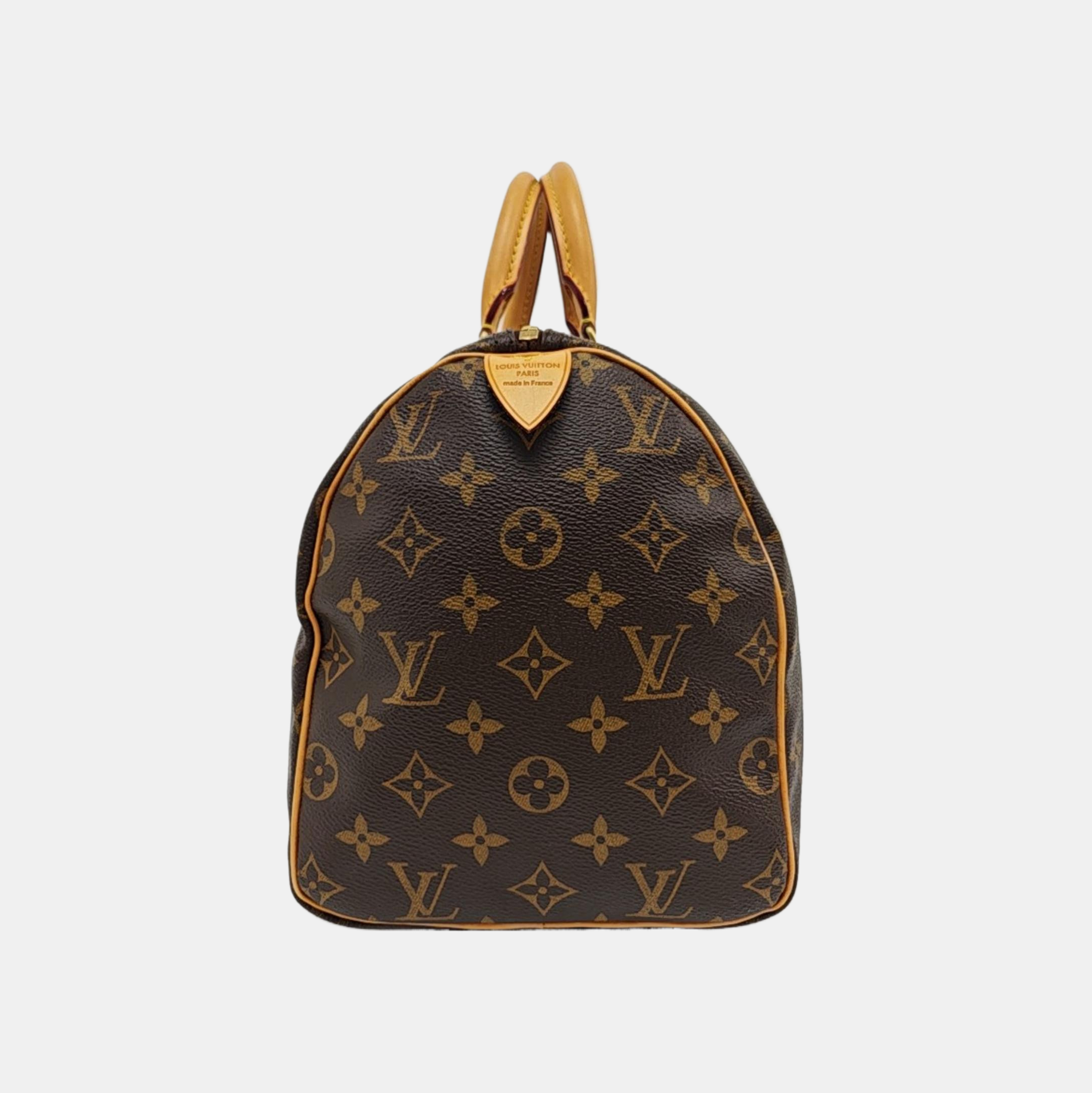Authenticated pre-owned  SPEEDY 30 Monogram Coated Canvas Brown - Top Handle Bag at Looply