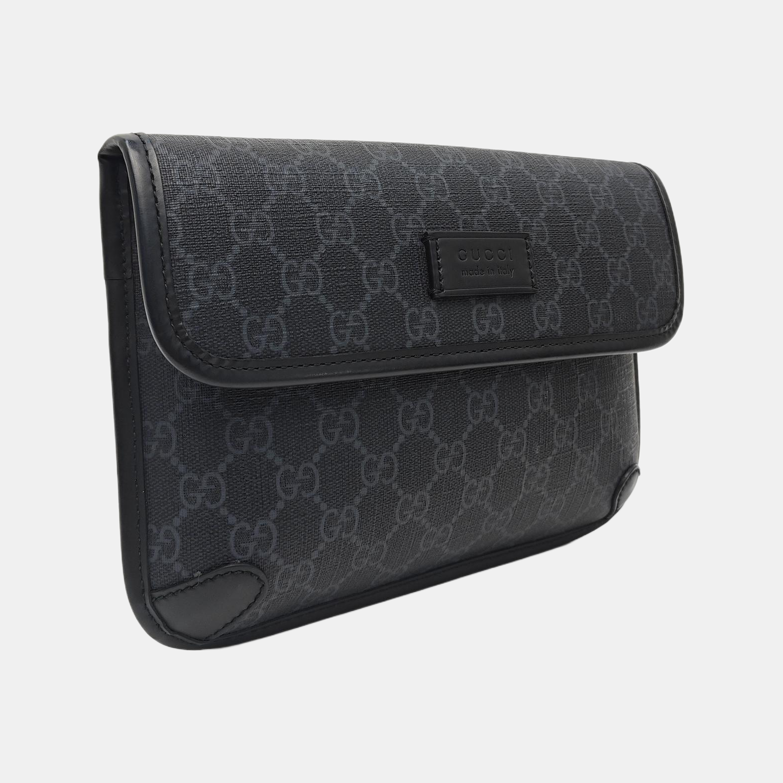 Neo Vintage Monogram Coated Canvas Black