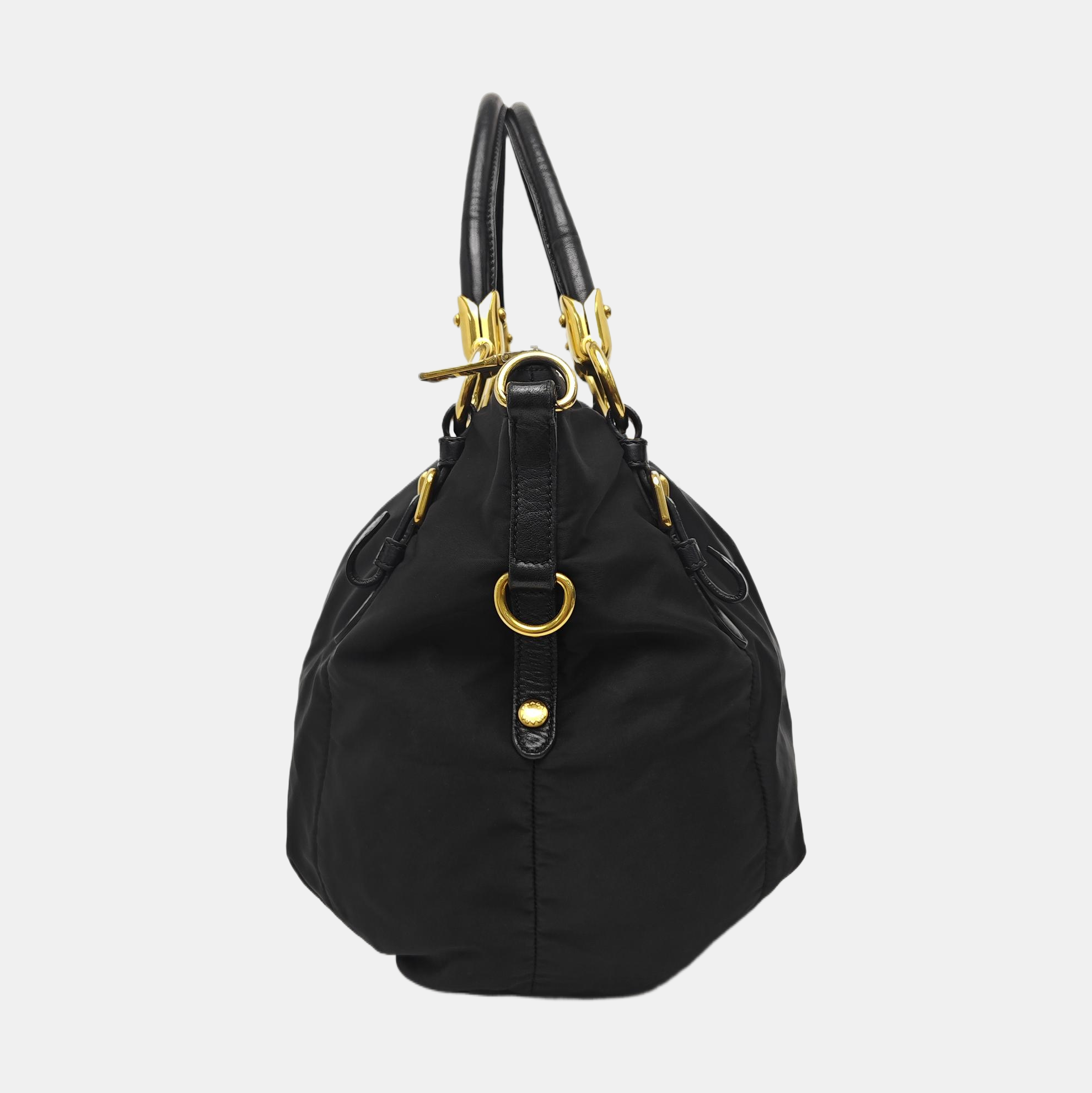 Nylon Tote Bag Black