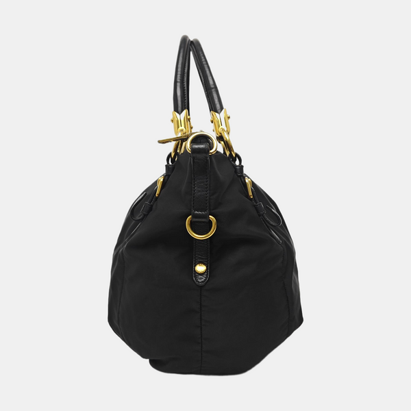 Nylon Tote Bag Black
