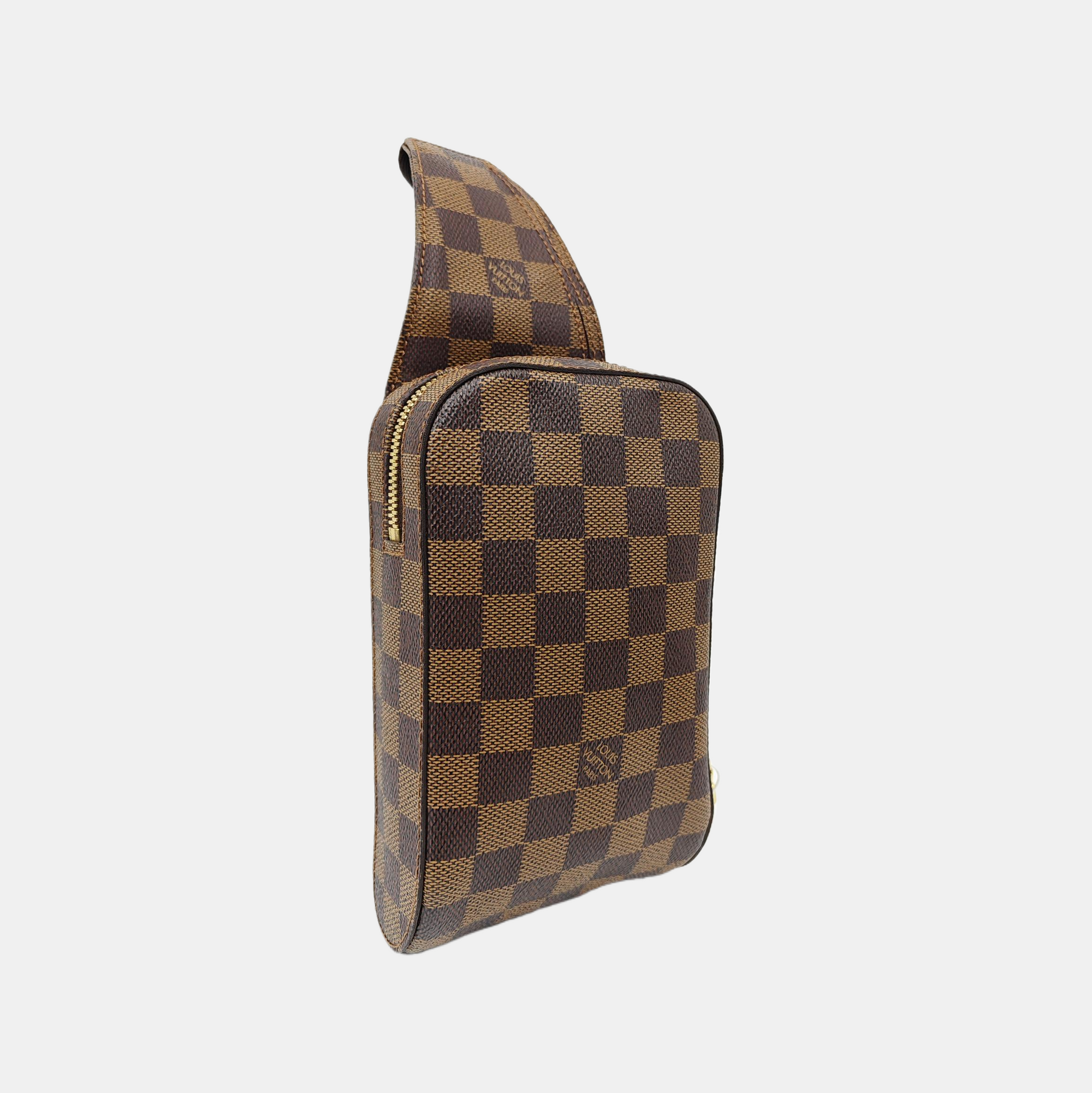 GÉRONIMOS Damier Ebene Coated Canvas Brown