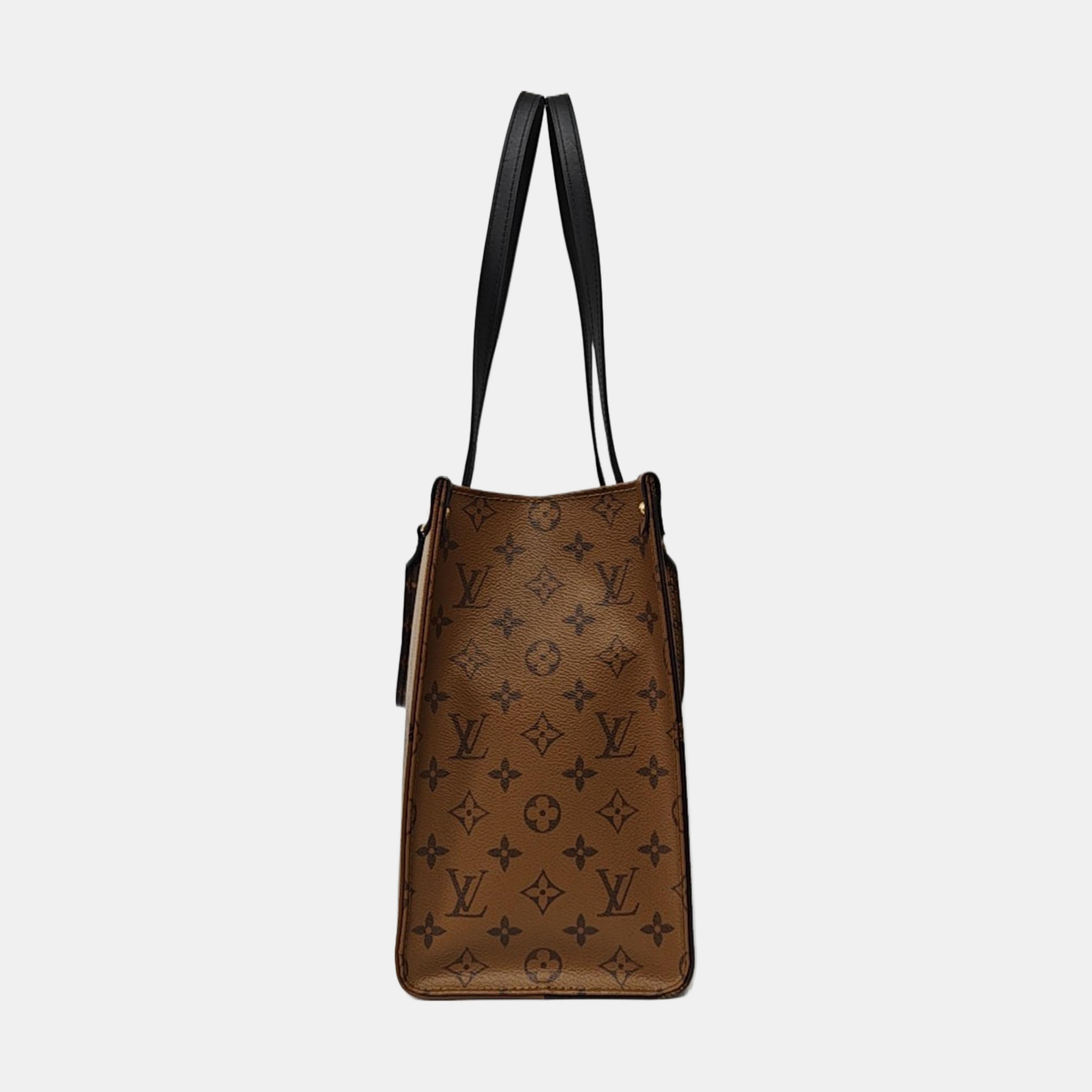 ONTHEGO MM Monogram Coated Canvas Brown