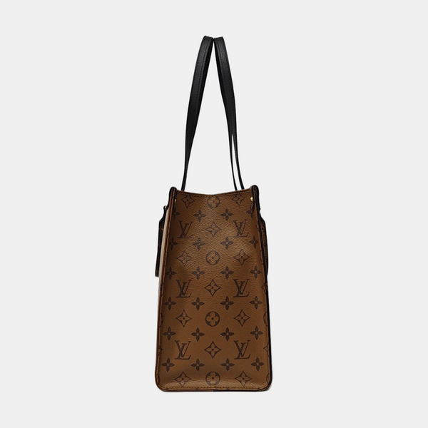 ONTHEGO MM Monogram Coated Canvas Brown