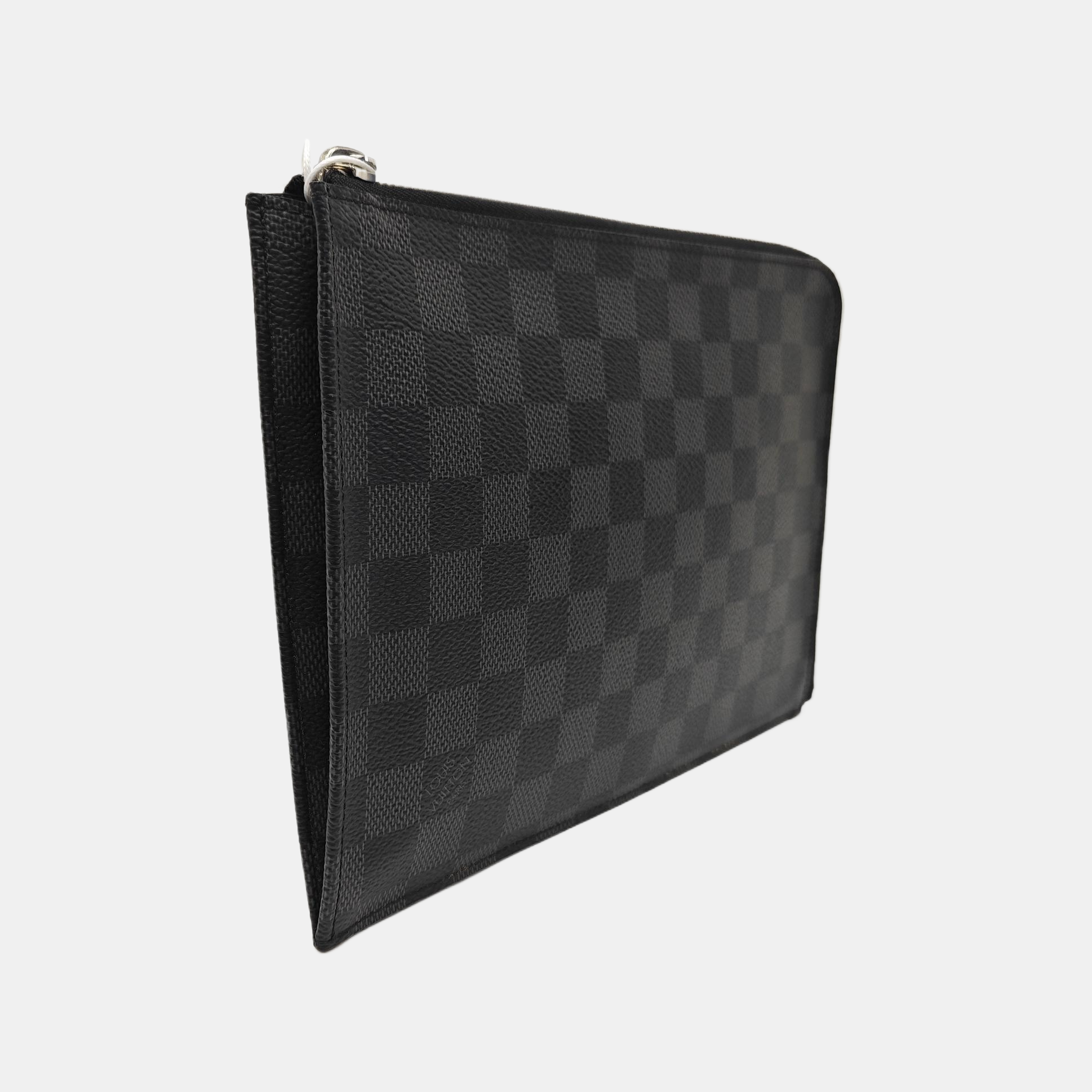 Pochette Jour PM Damier Graphite Coated Canvas Gray