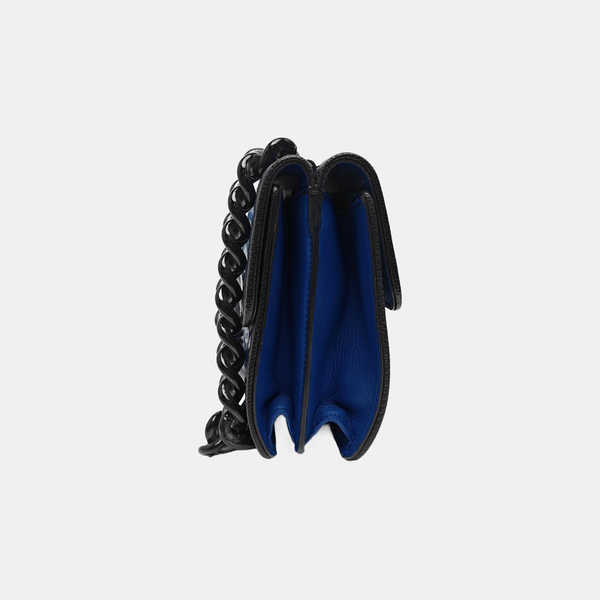 Calfskin Shoulder Bag Blue