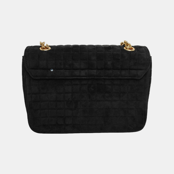 Authenticated pre-owned  C Suede Black - Shoulder Bag at Looply