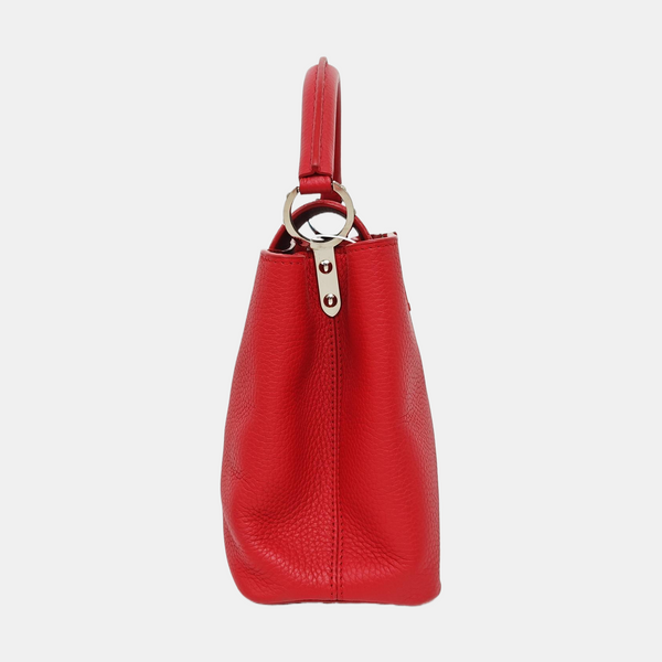CAPUCINES MM Calfskin Red