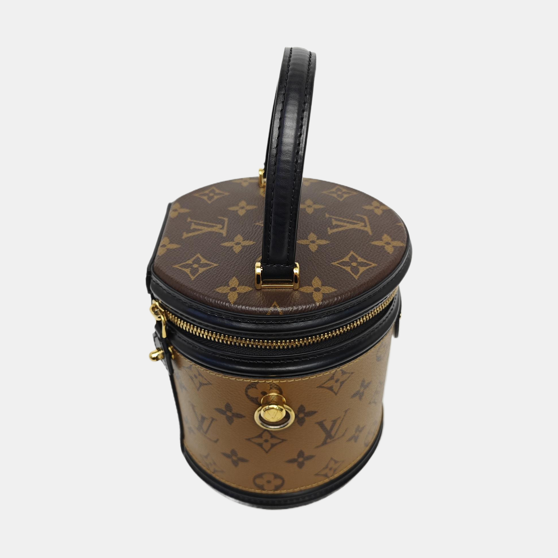 CANNES PM Monogram Coated Canvas Brown