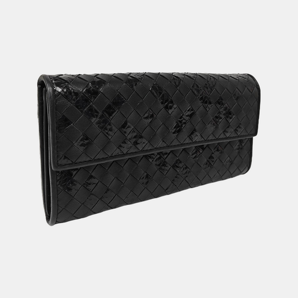 Olimpia Calfskin Black Wallet