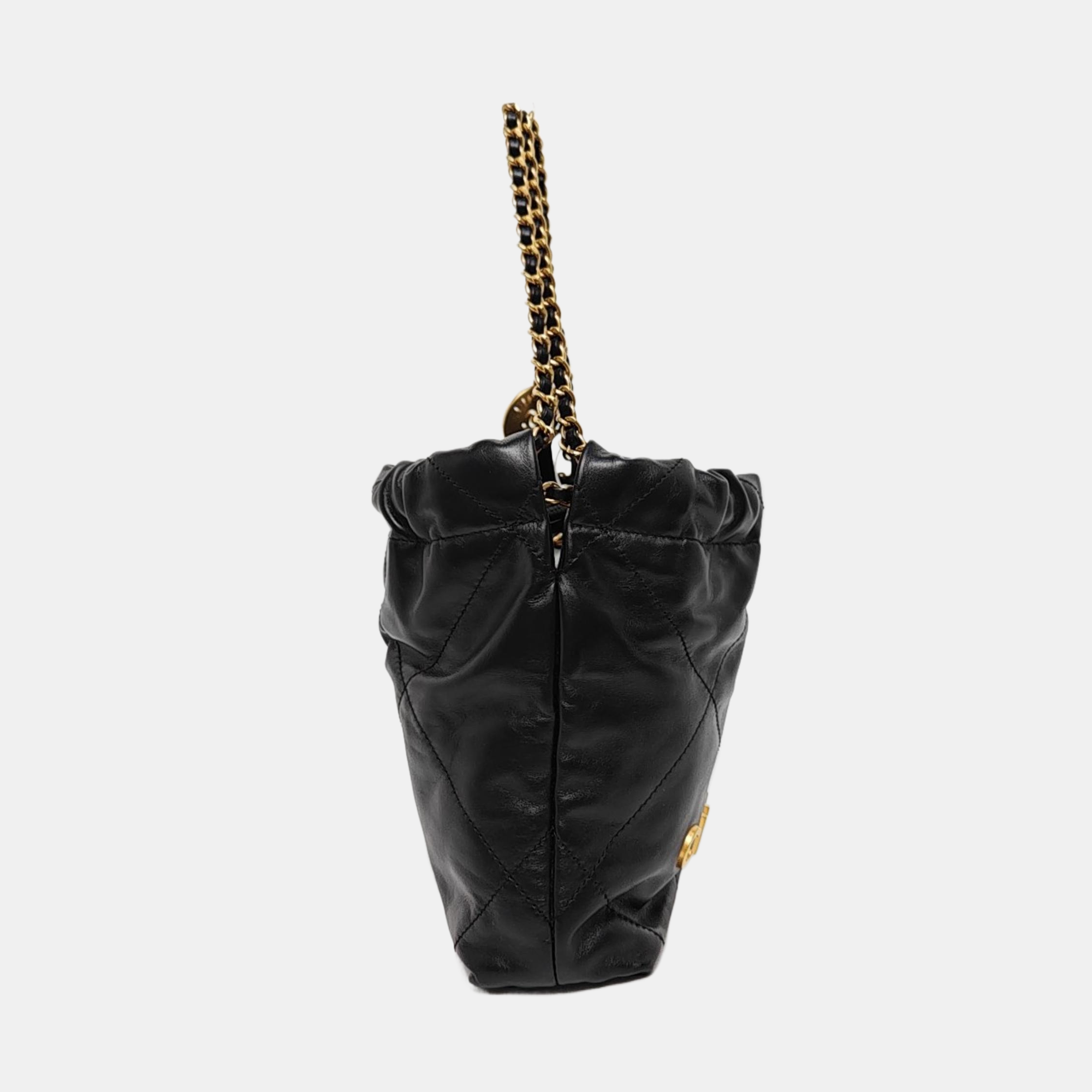 CHANEL 22 Mini Quilted Calfskin Black