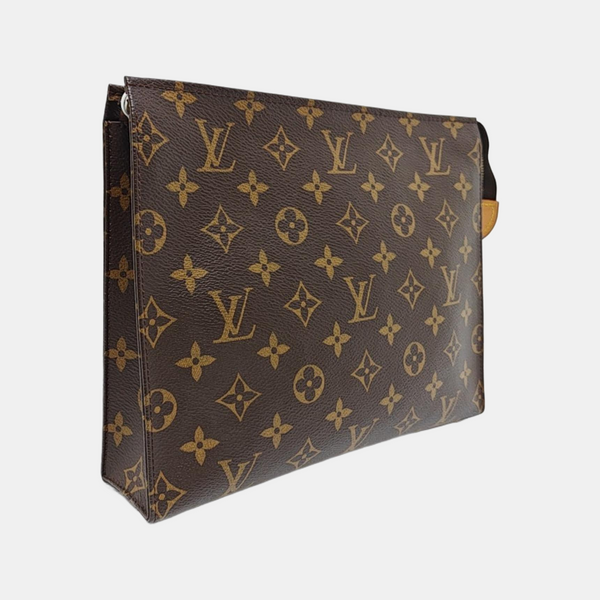 TOILET POCKET 26 Monogram Coated Canvas Brown