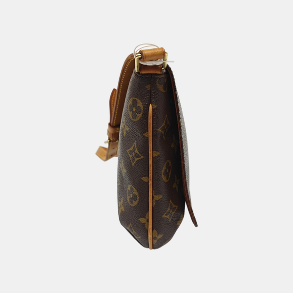 MUSETTE TANGO Monogram Coated Canvas Brown