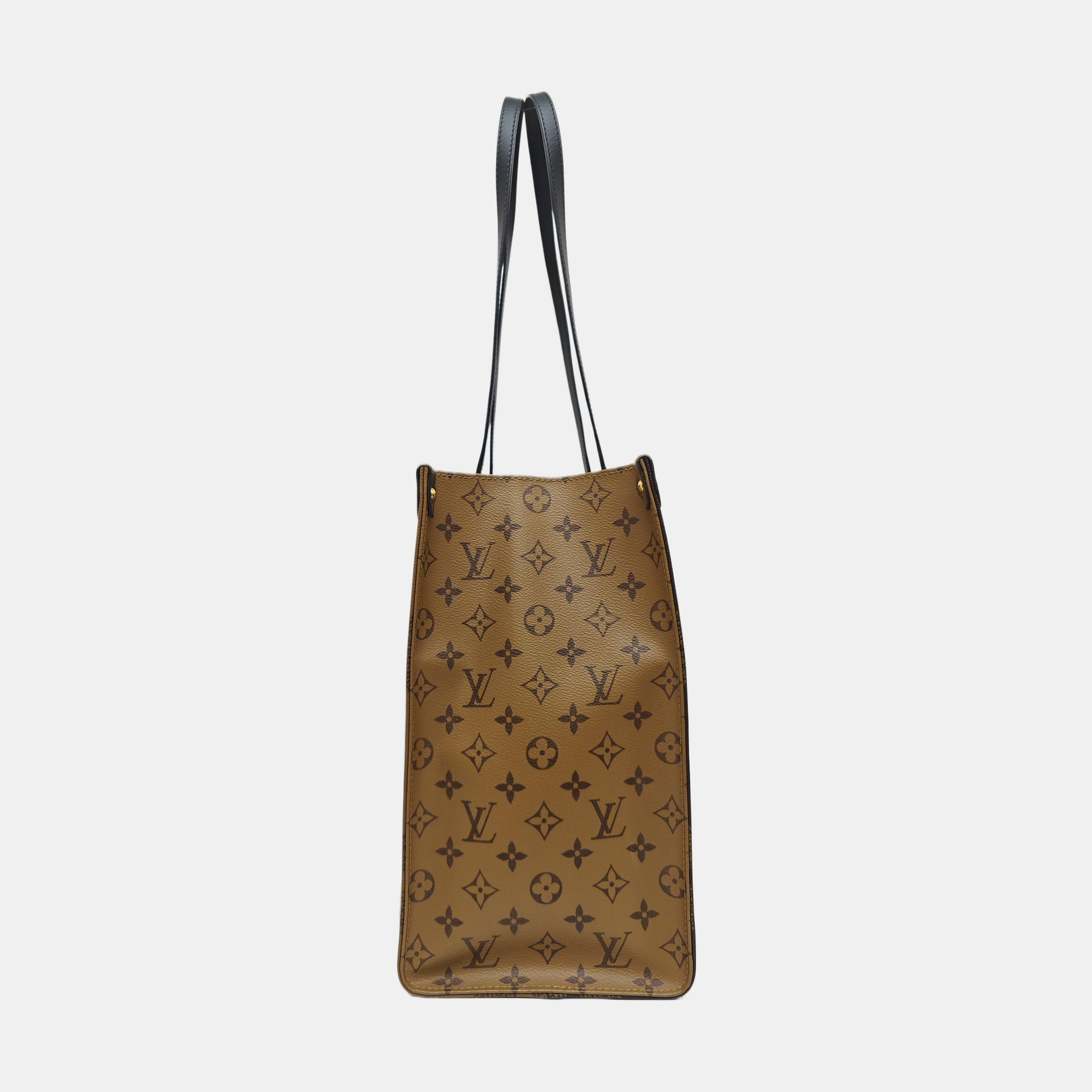 ONTHEGO GM Monogram Coated Canvas Brown
