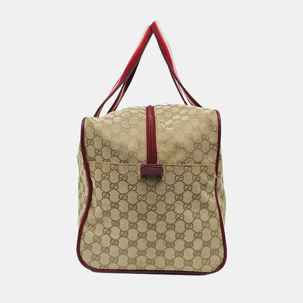 Monogram Canvas Tote Bag Beige