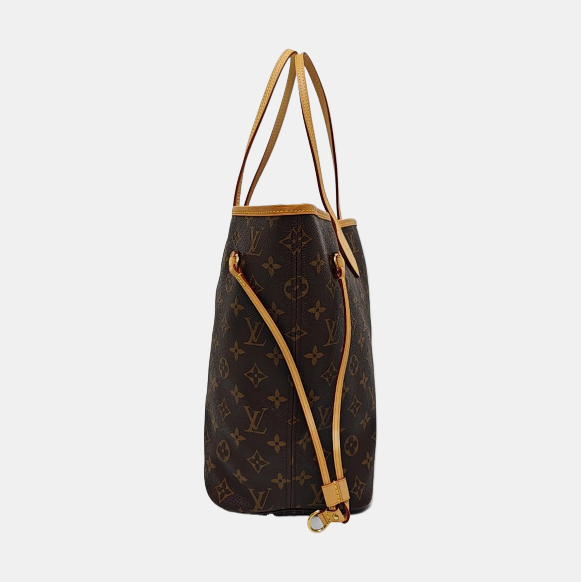 NEVERFULL MM Monogram Coated Canvas Brown