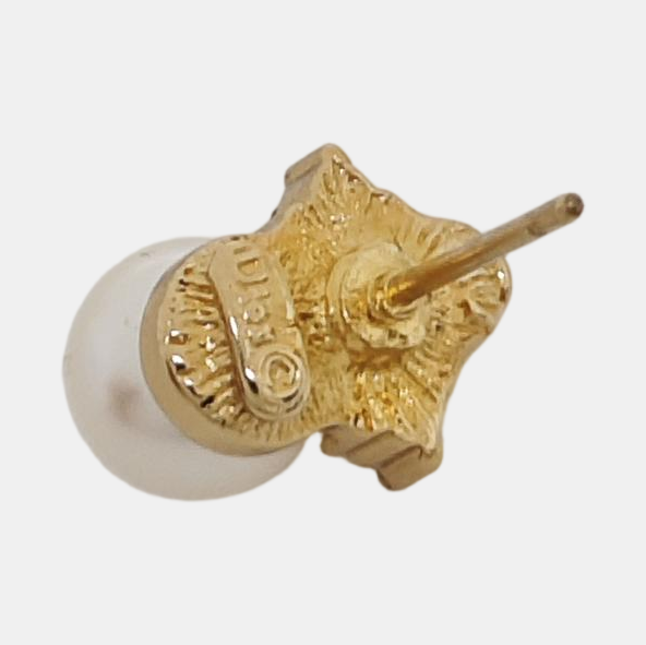 Metal White Stud Earrings