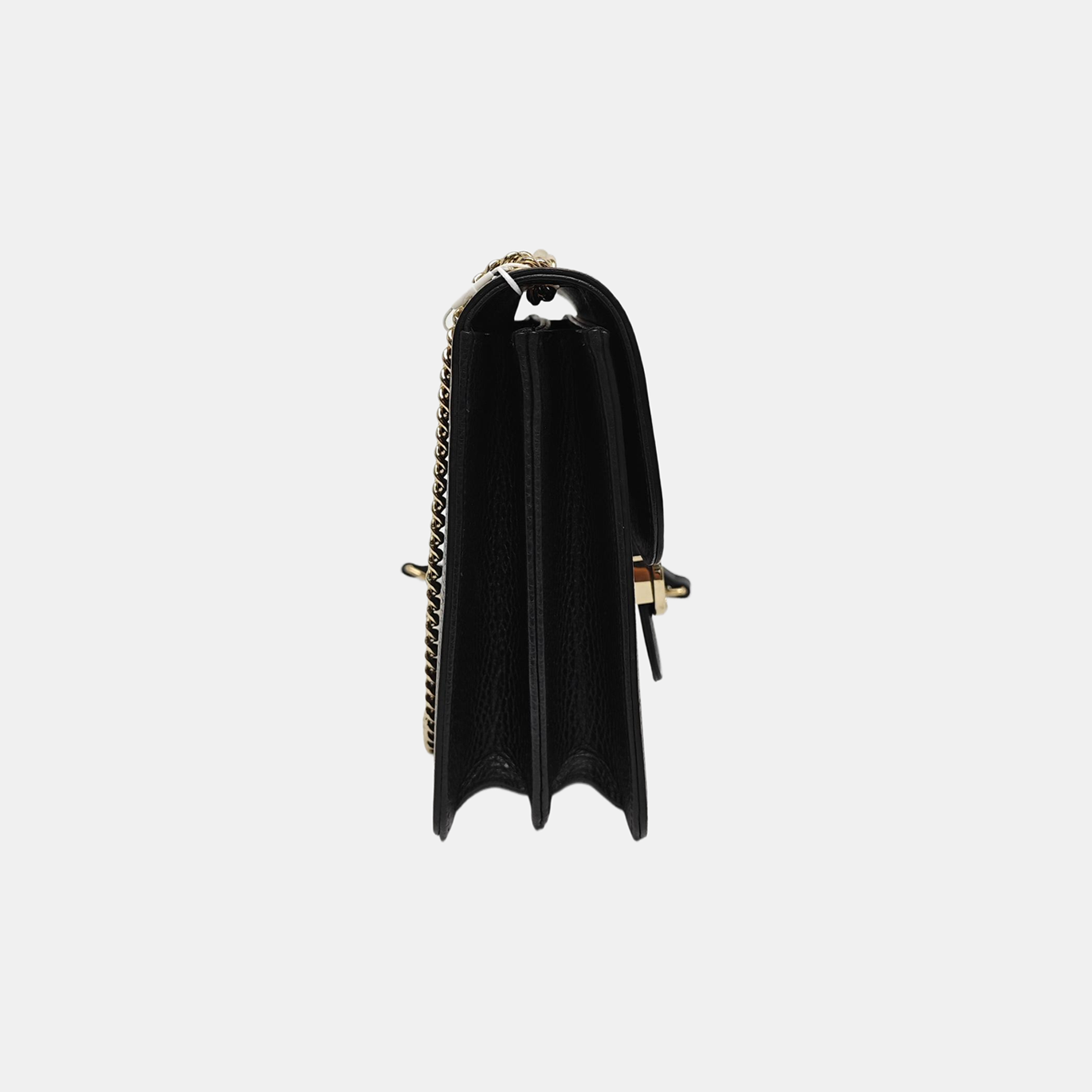 Interlocking G Large Calfskin Black