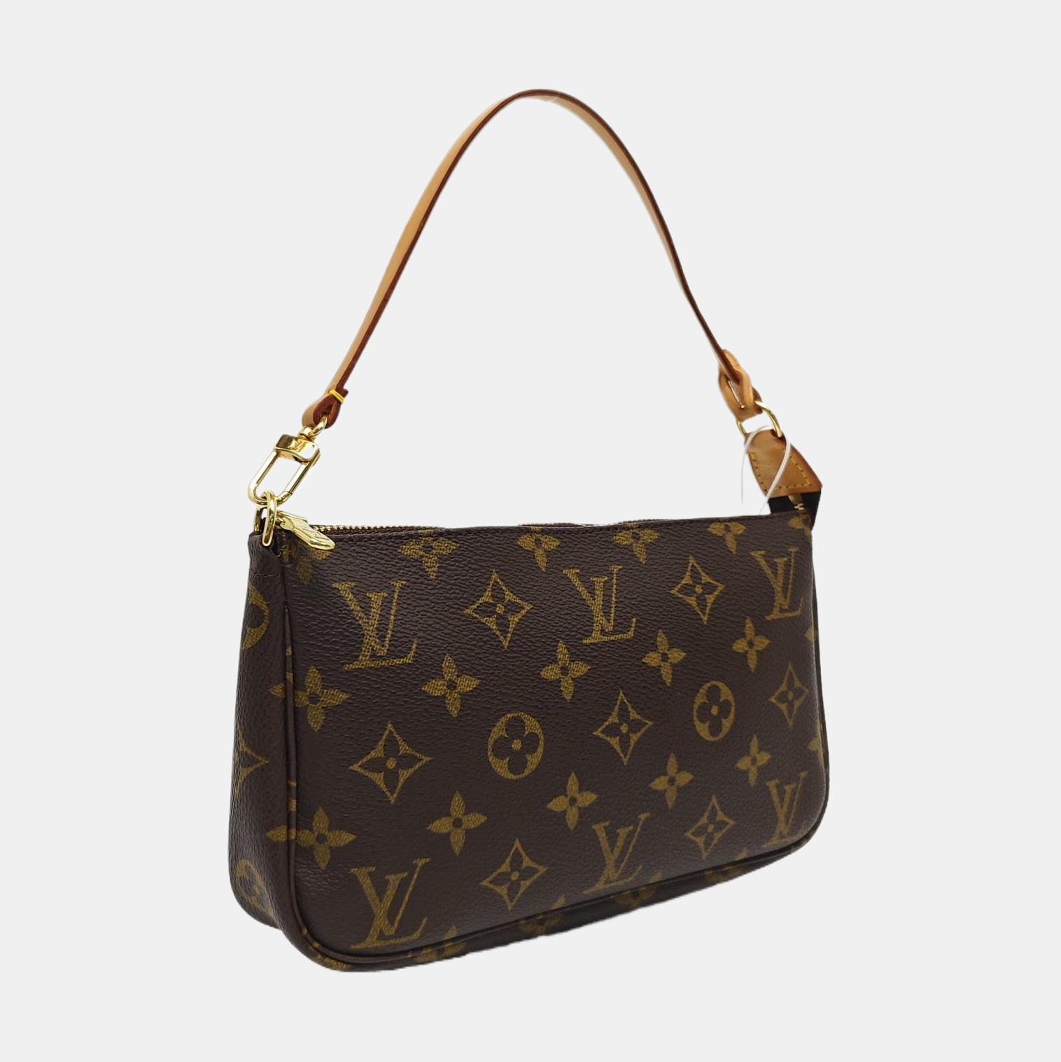 ACCESSOIRES Monogram Coated Canvas Brown