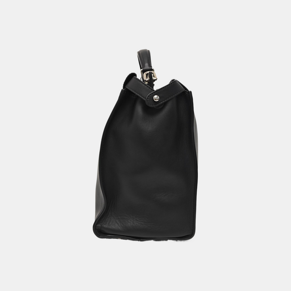 Peekaboo Large Calfskin Black