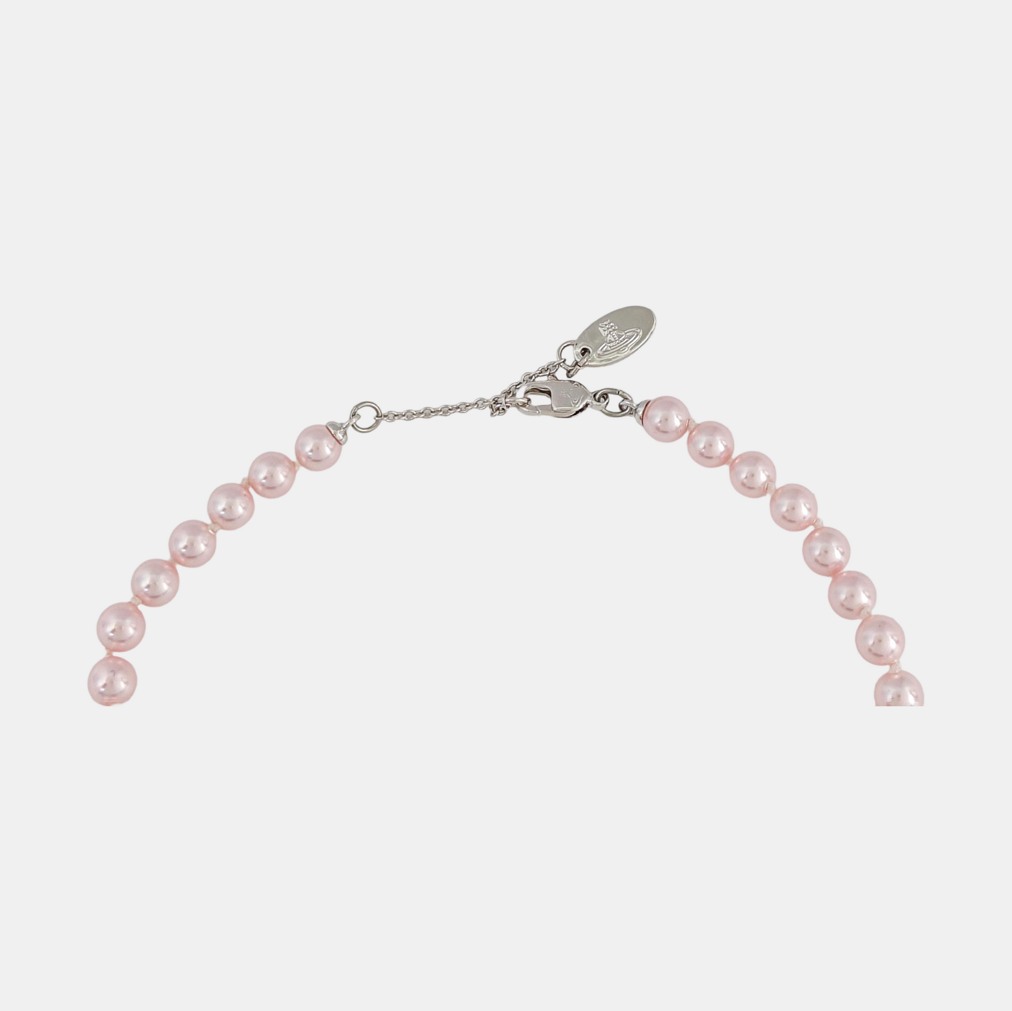 Faux Pearl Pink Necklace