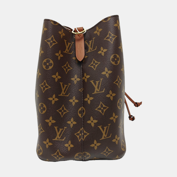 NÉONOÉ MM Monogram Coated Canvas Brown