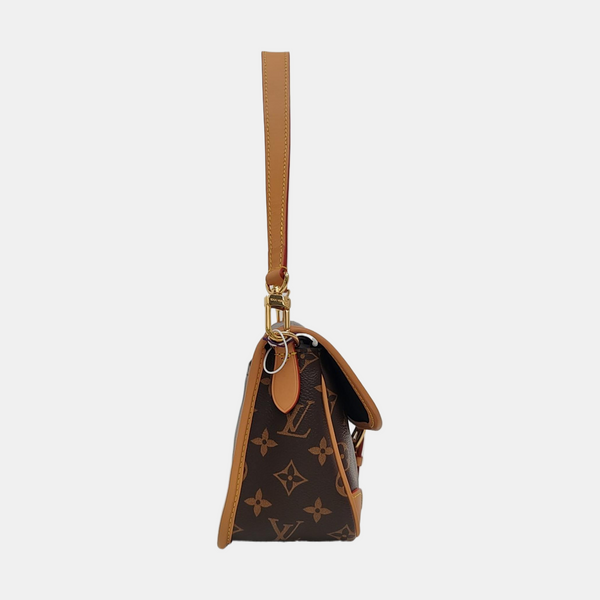 DIANE Monogram Coated Canvas Brown