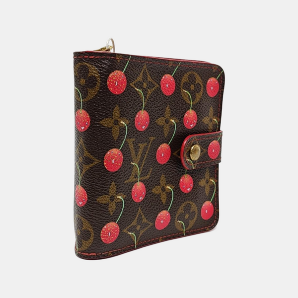 Monogram Coated Canvas Wallet Brown