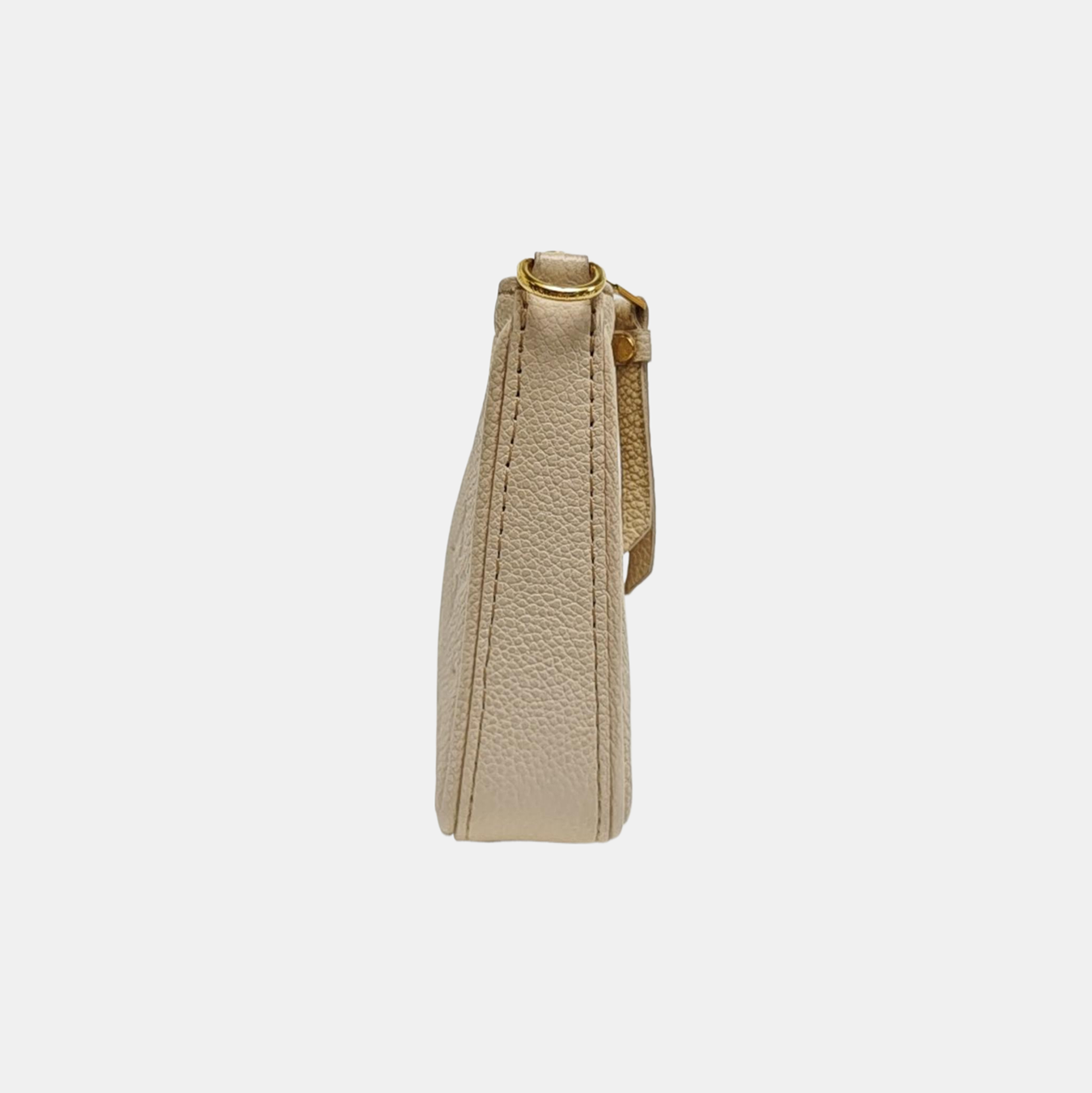 EASY POUCH ON STRAP Calfskin Beige