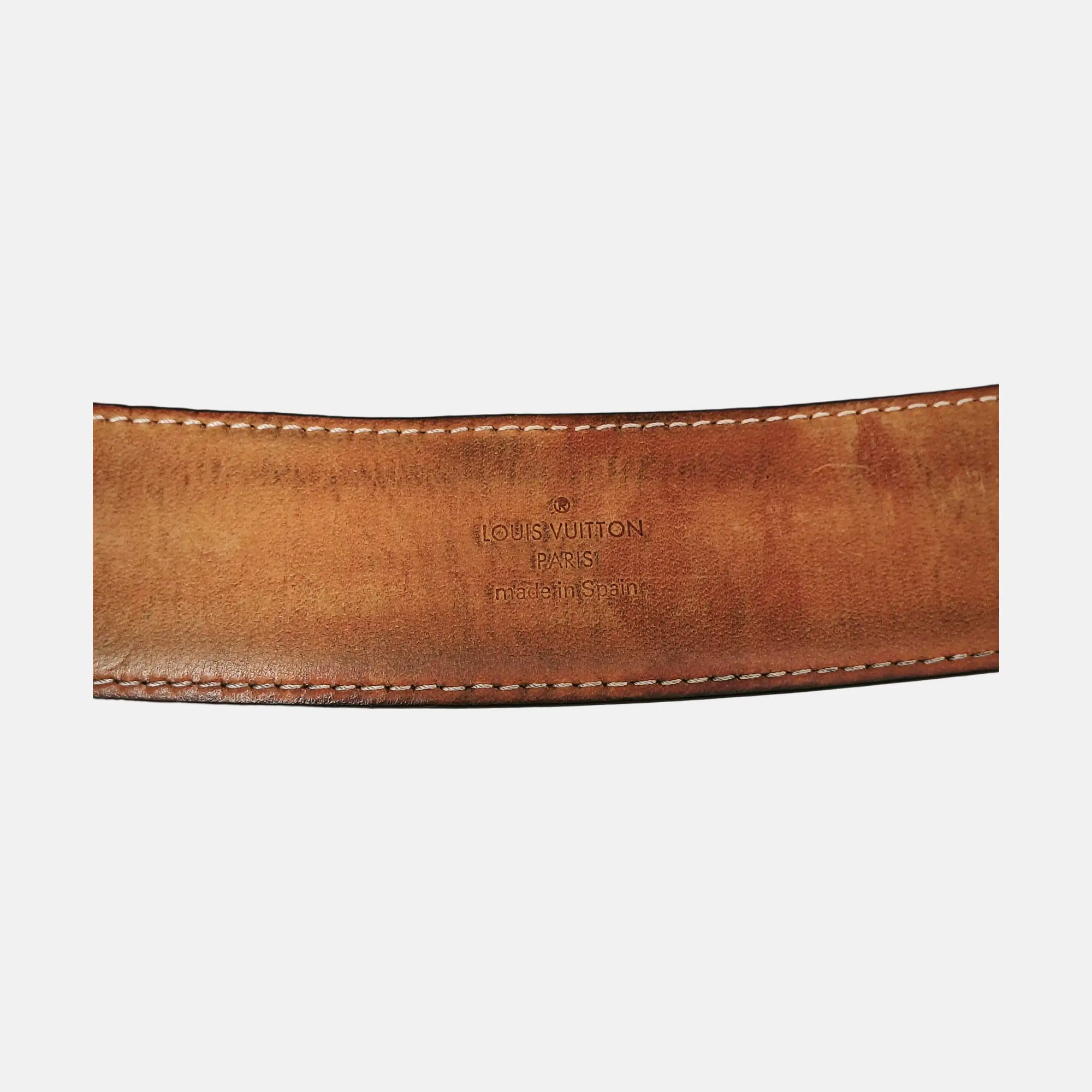 Coated Canvas Belt Brown