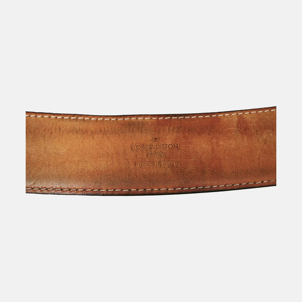 Coated Canvas Belt Brown