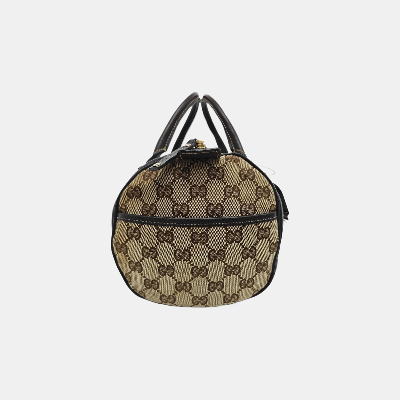 Monogram Canvas Top Handle Bag Brown