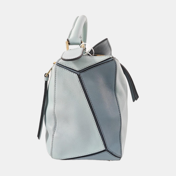 Authenticated pre-owned  Puzzle Medium Calfskin Blue - Shoulder Bag at Looply