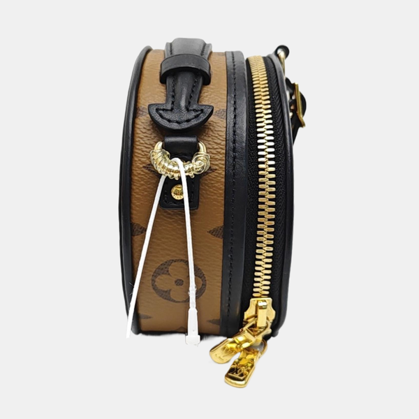 BOITE CHAPEAU Mini Monogram Coated Canvas Brown