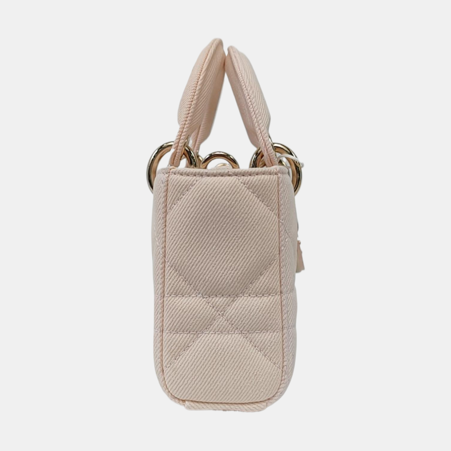 Authenticated pre-owned  Lady D-Joy Cannage Canvas Pink - Tote Bag at Looply