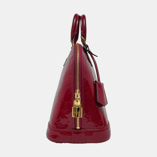 Authenticated pre-owned  ALMA PM Patent Leather Red - Top Handle Bag at Looply