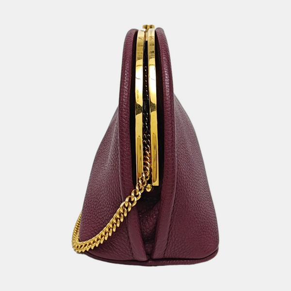Calfskin Shoulder Bag Purple