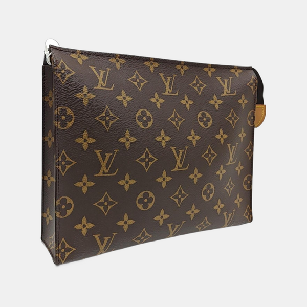 TOILET POCKET 26 Monogram Coated Canvas Brown