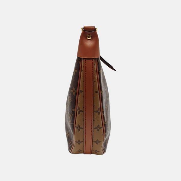LOOP HOBO Monogram Coated Canvas Brown