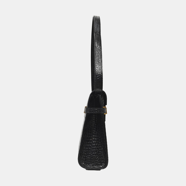 MANHATTAN Medium Calfskin Black