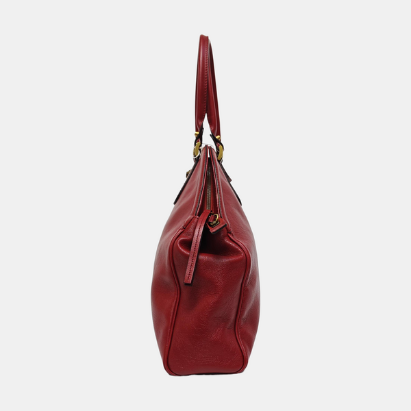 Re(belle) Large Calfskin Red