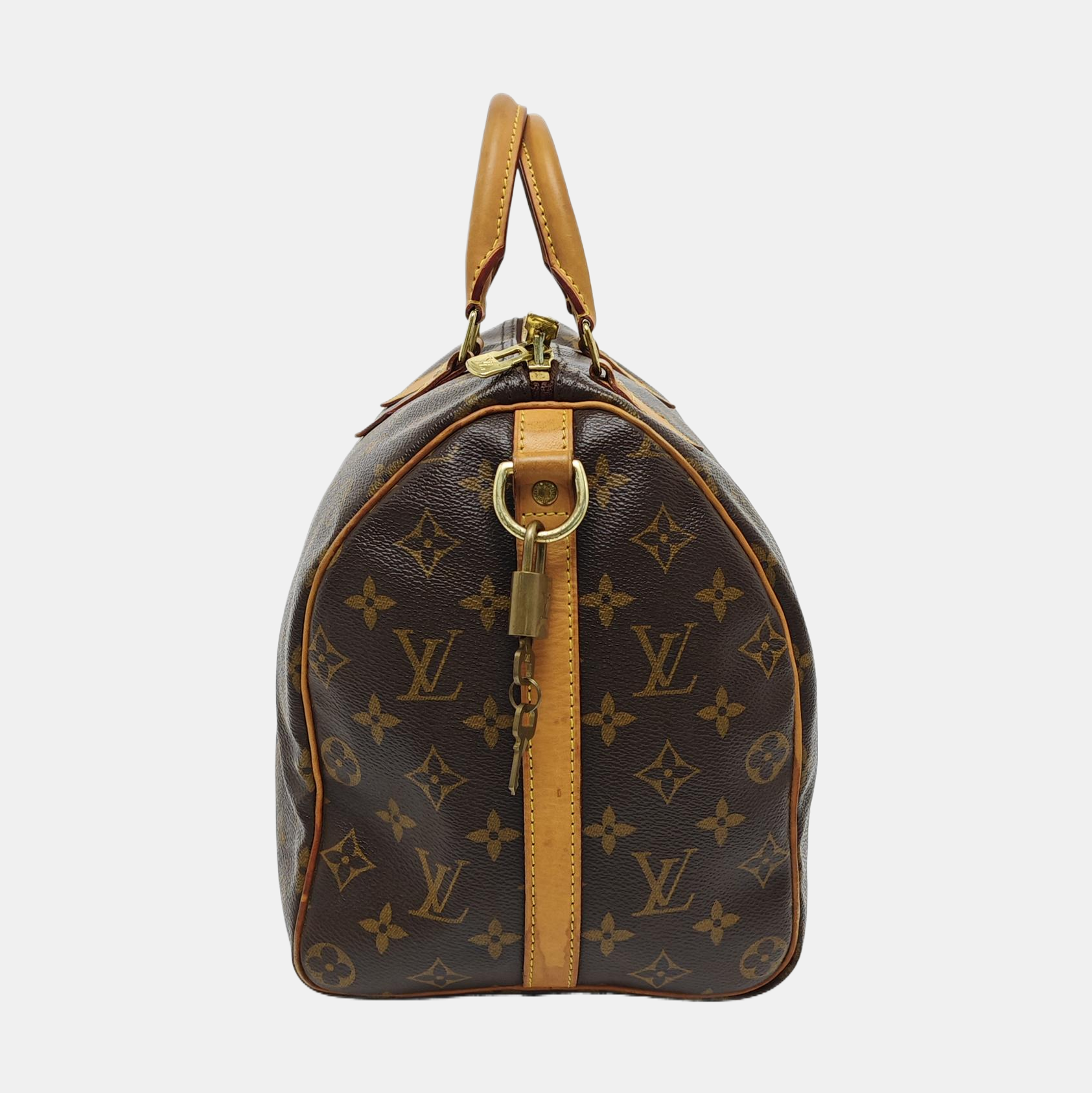 SPEEDY 35 Monogram Coated Canvas Brown