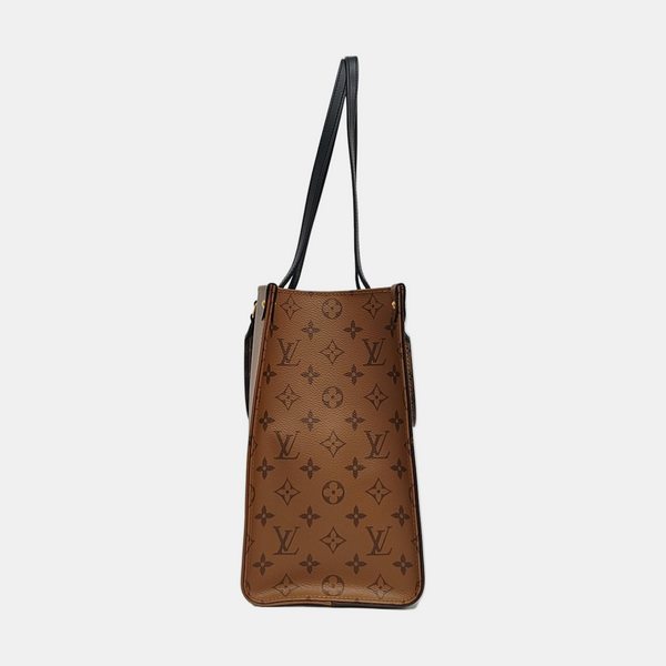 ONTHEGO MM Monogram Coated Canvas Brown