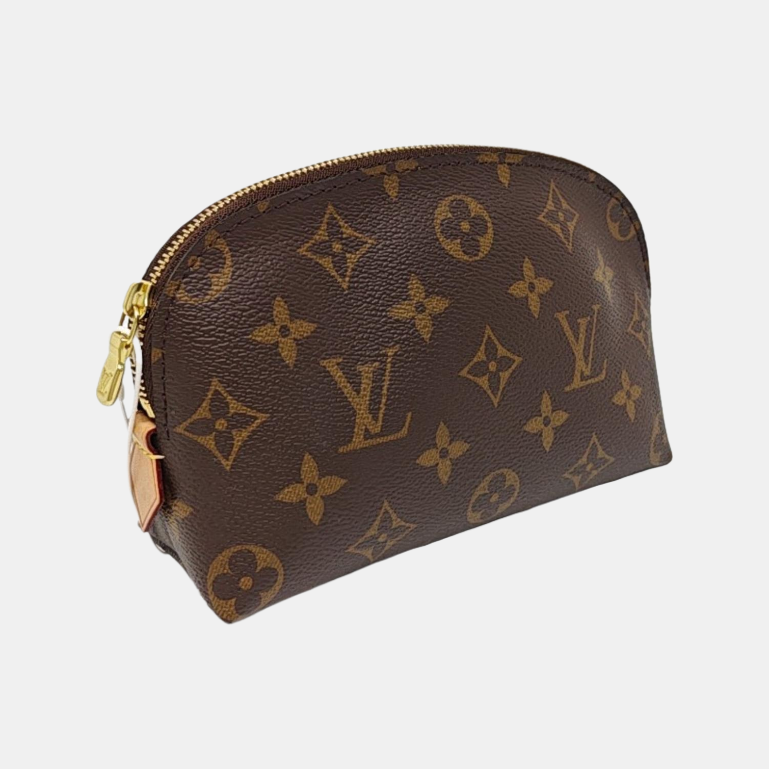 COSMETIC PM Monogram Coated Canvas Brown
