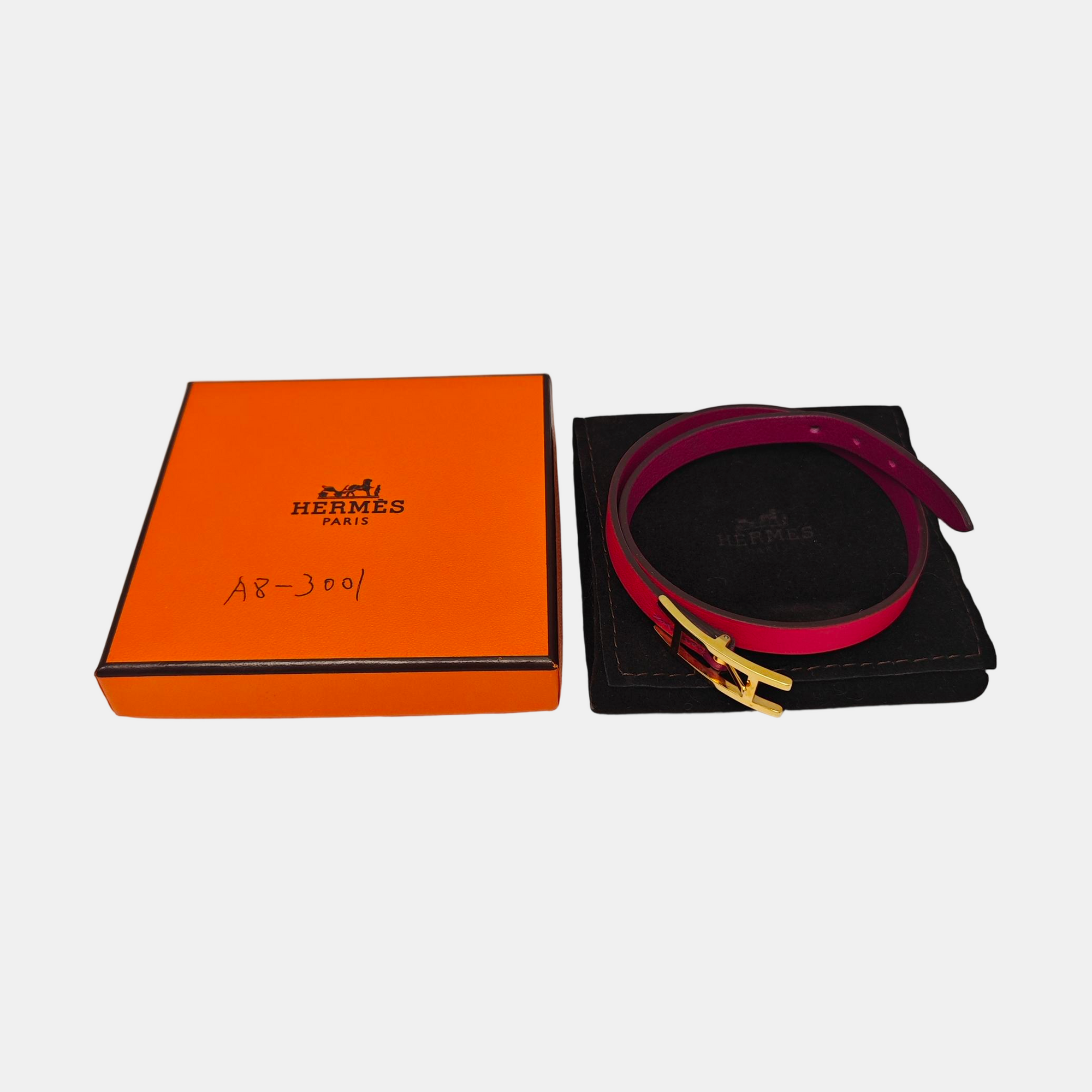 Behapi Leather Red Bracelet