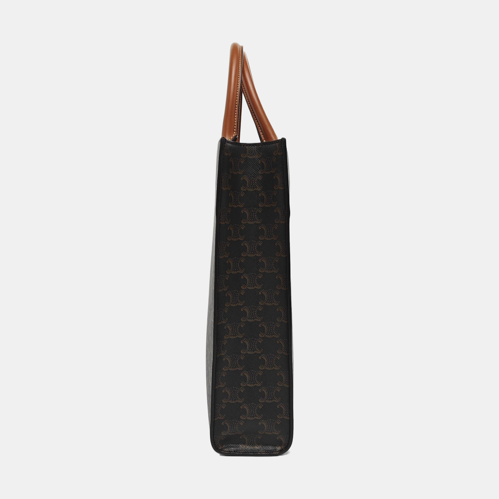 CABAS CELINE Small Coated Canvas Brown
